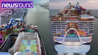 The world's LARGEST cruise ship: Icon of the Seas | Newsround