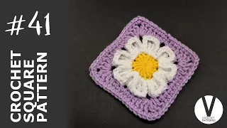 Easy daisy crochet granny square