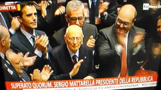 Elezione del Presidente della Repubblica, spoglio in aula - Sergio Mattarella XII Presidente