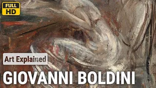 Giovanni Boldini: A collection of 10 oil and water color paintings with title and year, around 1912