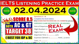 IELTS LISTENING PRACTICE TEST 2024 WITH ANSWERS | 02.04.2024