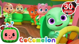 Wheels on the Bus (Baby Animals) | CoComelon JJ's Animal Time | Animal Songs for Kids