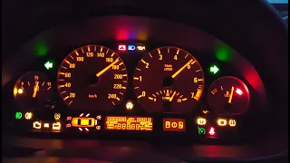 BMW E46 instrument cluster test (all LEDs)