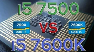 i5 7500 vs i5 7600K - BENCHMARKS / GAMING TESTS REVIEW AND COMPARISON / Kaby Lake vs Skylake /