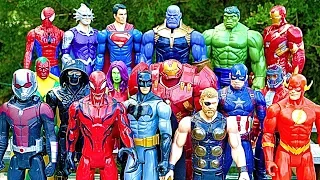 Thanos vs Avengers + Superman, Hulk, Iron Man, Thor, Spiderman - Marvel vs DC Full Fight!