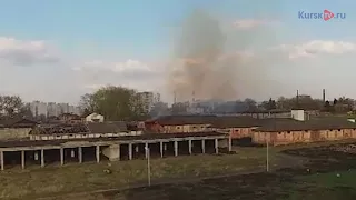 В Курске снова горела военная часть