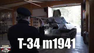 T-34 m1941 Driven Inside Parola Exhibition Hall