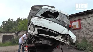 Пьяный на Газели, ул  Лесная  Место происшествия 16 07 2019