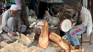 How to Make Wooden Shoe Lasts || Shoe Design process || Shoe Making machine