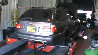 LSX 427 swapped E39 touring on the dyno