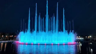 Large outdoor music fountain was made by Longxin Fountain Factory