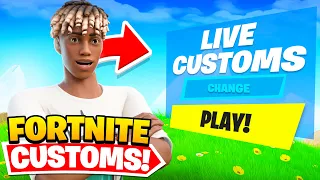 🔴 LIVE 🔴 FORTNITE LIVE - PLAYING WITH VIEWERS (NA-EAST CUSTOMS, CUSTOM MATCHMAKING) (OPEN LOBBY)