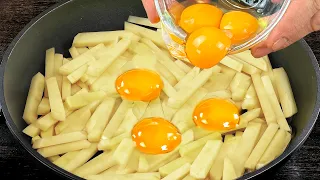 Traditional family recipe. Fried potatoes and eggs I have never cooked so deliciously!