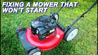 Fixing A Yard Machines Mower That Won't Start