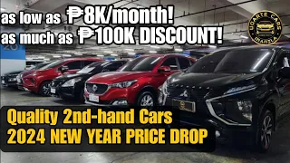 Second Hand Cars Price Drop in Philippines this New Year  2024 | Save as much as 100k discount