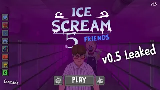 ICE SCREAM 5 LEAKED MENU AND GAMEPLAY FM