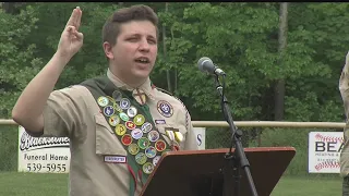 Local Boy Scout honors those affected by COVID-19 with Eagle project in Girard