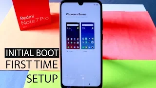 Redmi Note 7 Pro First Time Setup | First Boot
