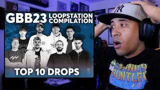 TOP 10 DROPS 🔊🔥 Loopstation | GRAND BEATBOX BATTLE 2023: WORLD LEAGUE (Reaction)