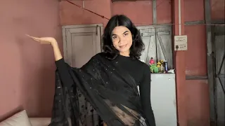 Wearing my MOM’s Saree for the first time 🥹