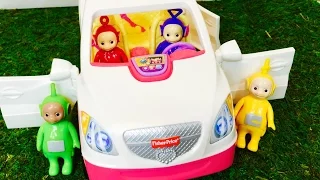 TELETUBBIES TOYS Musical Car and Truck Game!