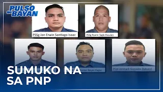 5 police sangkot sa robbery at extortion sa Maynila, sumuko na sa PNP