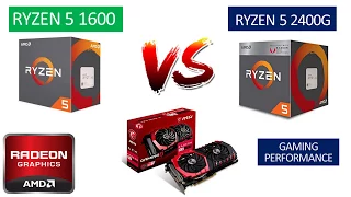 Ryzen 5 1600 vs Ryzen 5 2400G - RX 580 8GB - Benchmarks Comparison