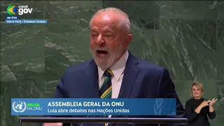 Assista ao discurso de Lula na 78ª Assembleia Geral da Organização das Nações Unidas (ONU)
