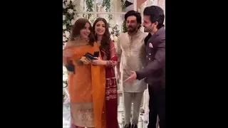 Saboor Aly & Ali Ansari On Minal Walima - Minal Khan Wedding Beautiful Couple#Short