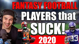 Fantasy Football 2020 - Players to Avoid that SUCK