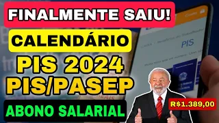 FINALMENTE! Governo divulga calendário de pagamento do PIS/Pasep 2024! VEJA AS DATAS E OS VALORES