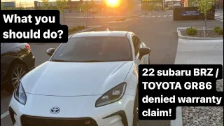 2022 gr86 /  2022 Brz owners pull your oil pan?! Denied warranty claim