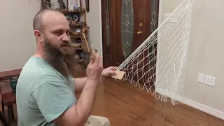 BIG Flathead CATFISH Beware!!! Part 1: How to Hand Knit your own Hoop Nets