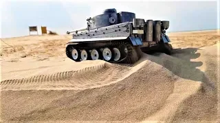 RC TANK Mato Full Metal German Tiger 1 Sand Beach Ride 2