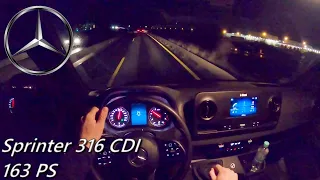 2021 Mercedes Benz Sprinter 316 CDI 163 PS NIGHT POV DRIVE DUISBURG (60 FPS)