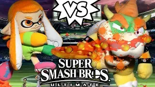 Bowser Vs Inkling Girl !! SUPER SMASH BROS ULTIMATE MATCH !! ᴴᴰ