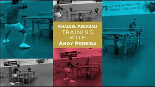 Khaleel Asgarali training with Andy Pereira (Germany 2022)