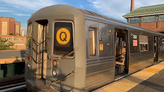 96th St-2nd Av Bound 1987 Westinghouse R68 2820 Q Train Via D/R Lines From Coney Island To Canal St