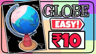 How To Make GLOBE Model  -Earth🌎 With GLOBAL WARMING | School Project | Easy To Make Handmade🥰😍🤩