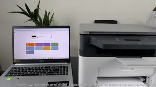 How  to Set up HP Laserjet 135W To PC With USB Cable, Scan Your Document, Print, and Share To Email