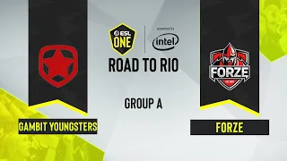 CS:GO - forZe vs. Gambit Youngsters [Inferno] Map 2 - ESL One Road to Rio - Group A - CIS