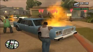 GTA San Andreas DYOM: Grove and Aztecas vs Ballas and Vagos / Raid at Police Department