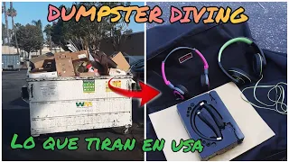 DUMPSTER DIVING/ 🇲🇽🇺🇸 LO QUE TIRAN EN USA / increibles cosas encontradas en la basura