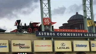 Houston Astros Minute Maid Train Celebrating