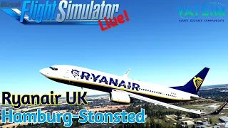 Ryanair UK OPS | Hamburg EDDH✈London/Stansted EGSS | GSX | PMDG 737 | VATSIM | MSFS2020 | iniBuilds