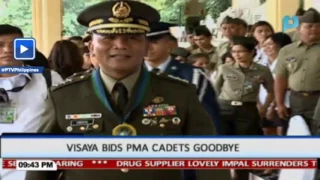 AFP Chief Visaya bids PMA cadets goodbye