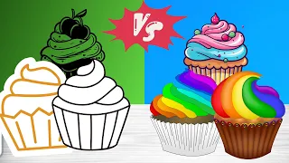 Капкейк.How to draw a cupcake? Капкейк суретін калай саламыз. Как нарисовать капкейк? Рисуем капкейк