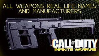 Call of Duty Infinite Warfare - All Weapons Real Life Names and Manufacturers