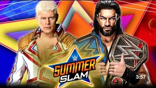 Roman Reigns vs Cody Rhodes (roblox wrestling entrance practice)