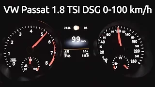 Volkswagen Passat 1.8 TSI 180 0-100km/h acceleration